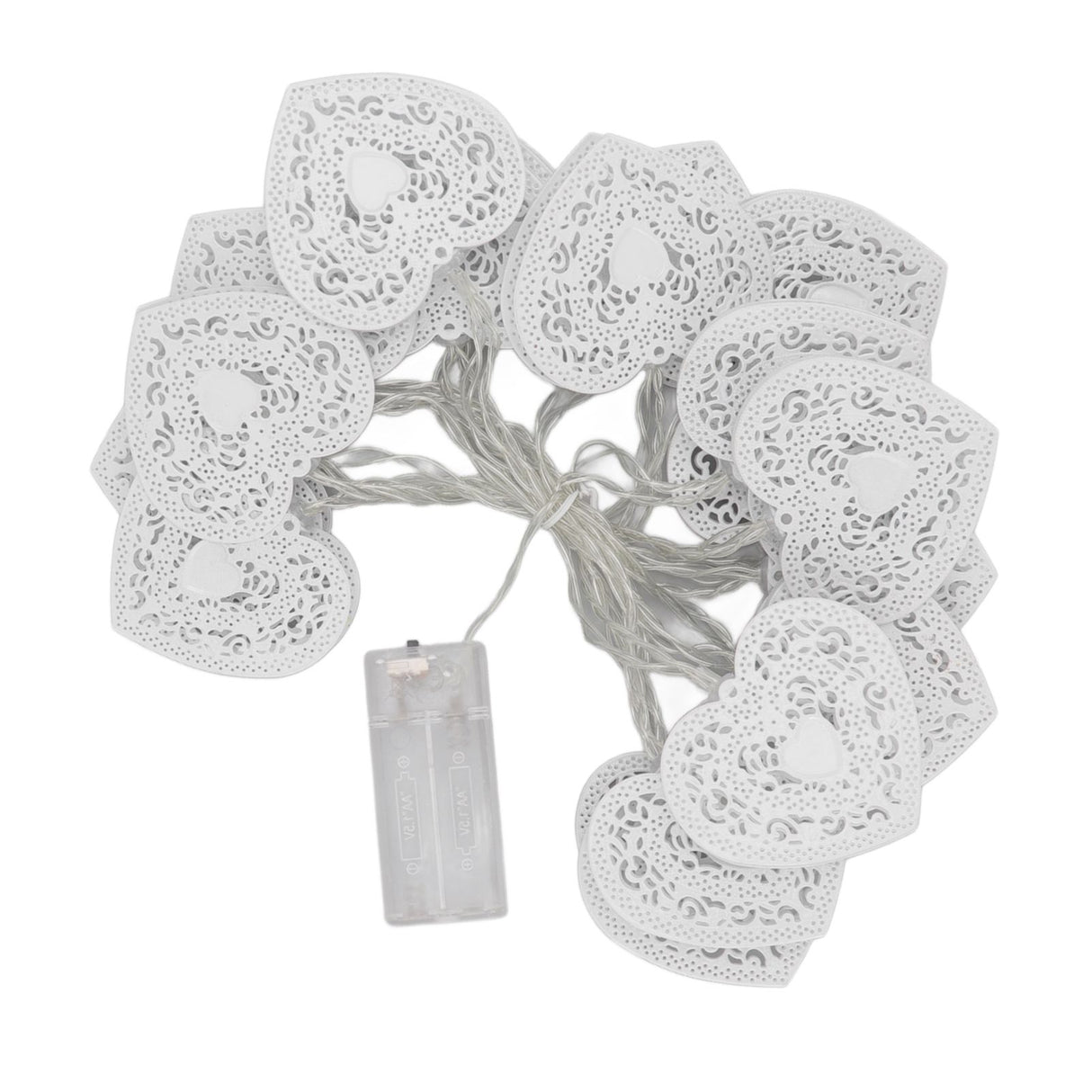 LED Love String Lights Iron 3 Meter Warm 20 Lamp Beads White Decoration Light for Valentine's Day Wedding