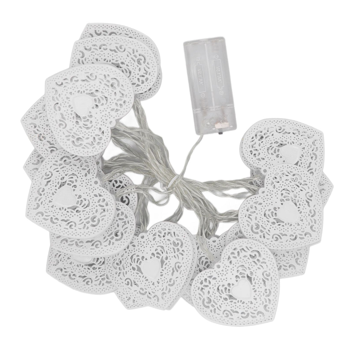 LED Love String Lights Iron 3 Meter Warm 20 Lamp Beads White Decoration Light for Valentine's Day Wedding