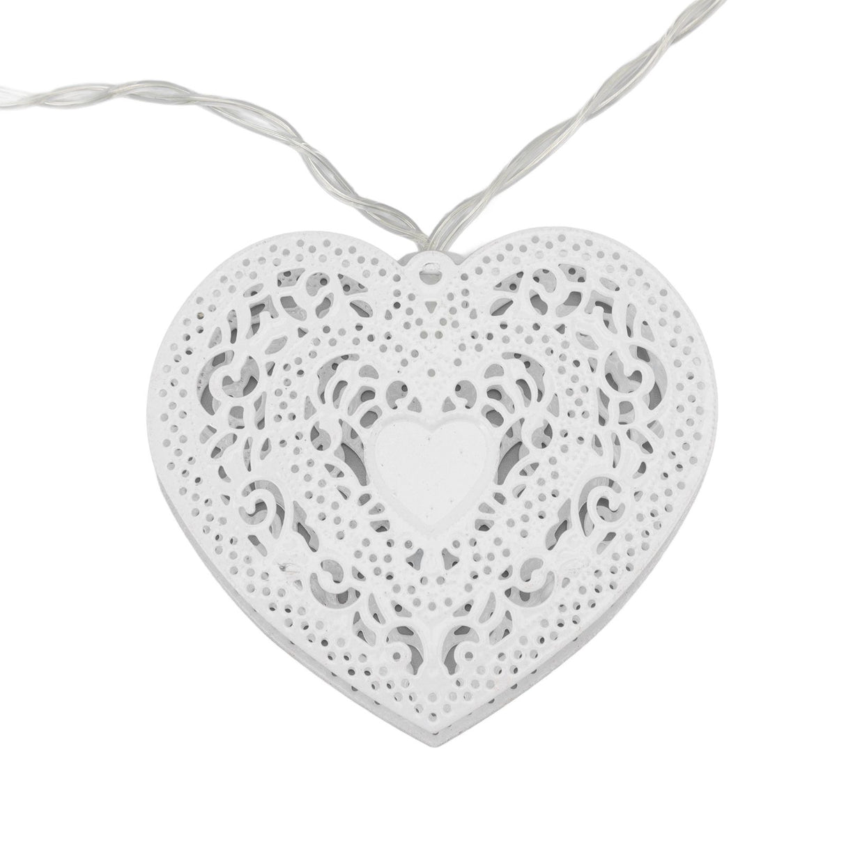 LED Love String Lights Iron 3 Meter Warm 20 Lamp Beads White Decoration Light for Valentine's Day Wedding
