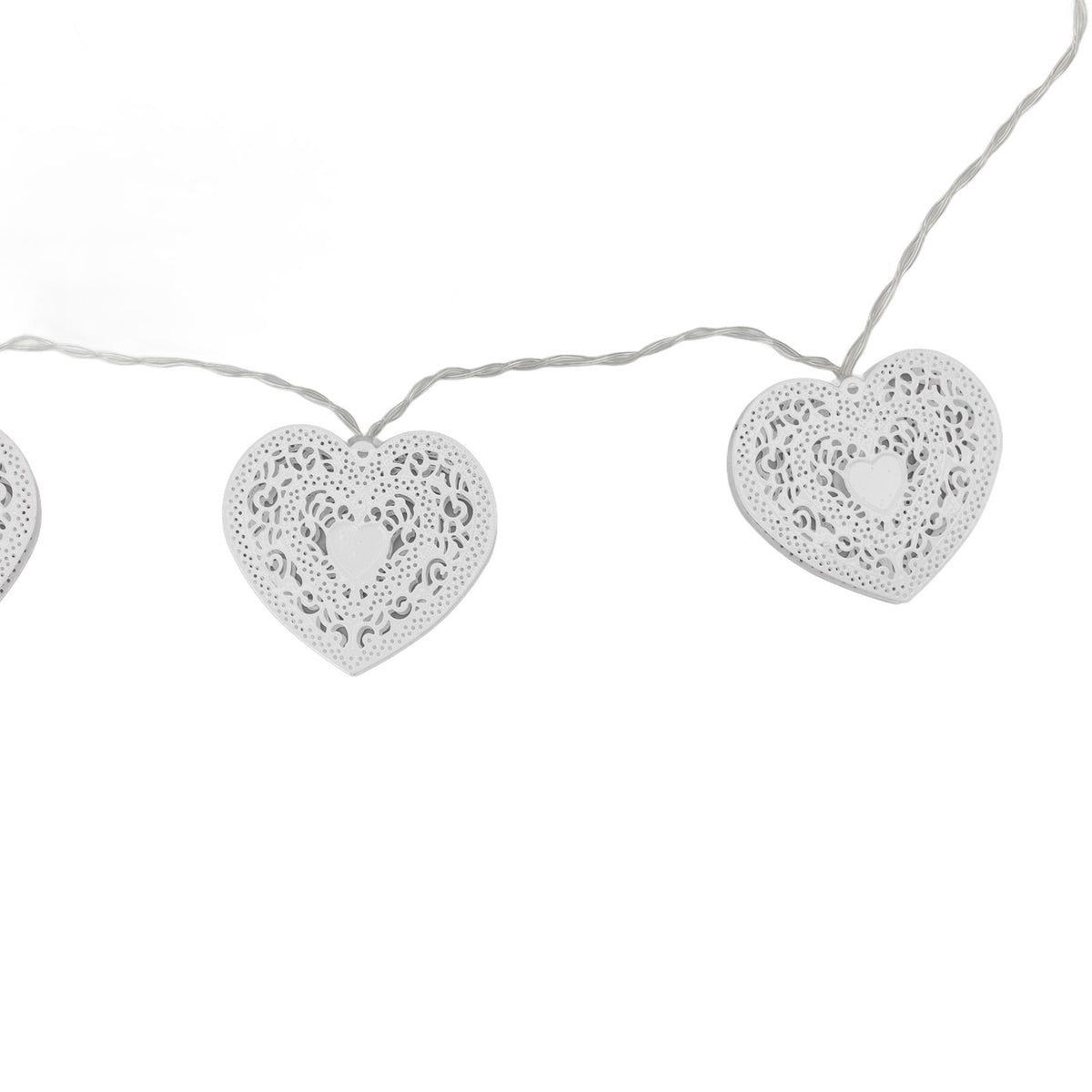 LED Love String Lights Iron 3 Meter Warm 20 Lamp Beads White Decoration Light for Valentine's Day Wedding