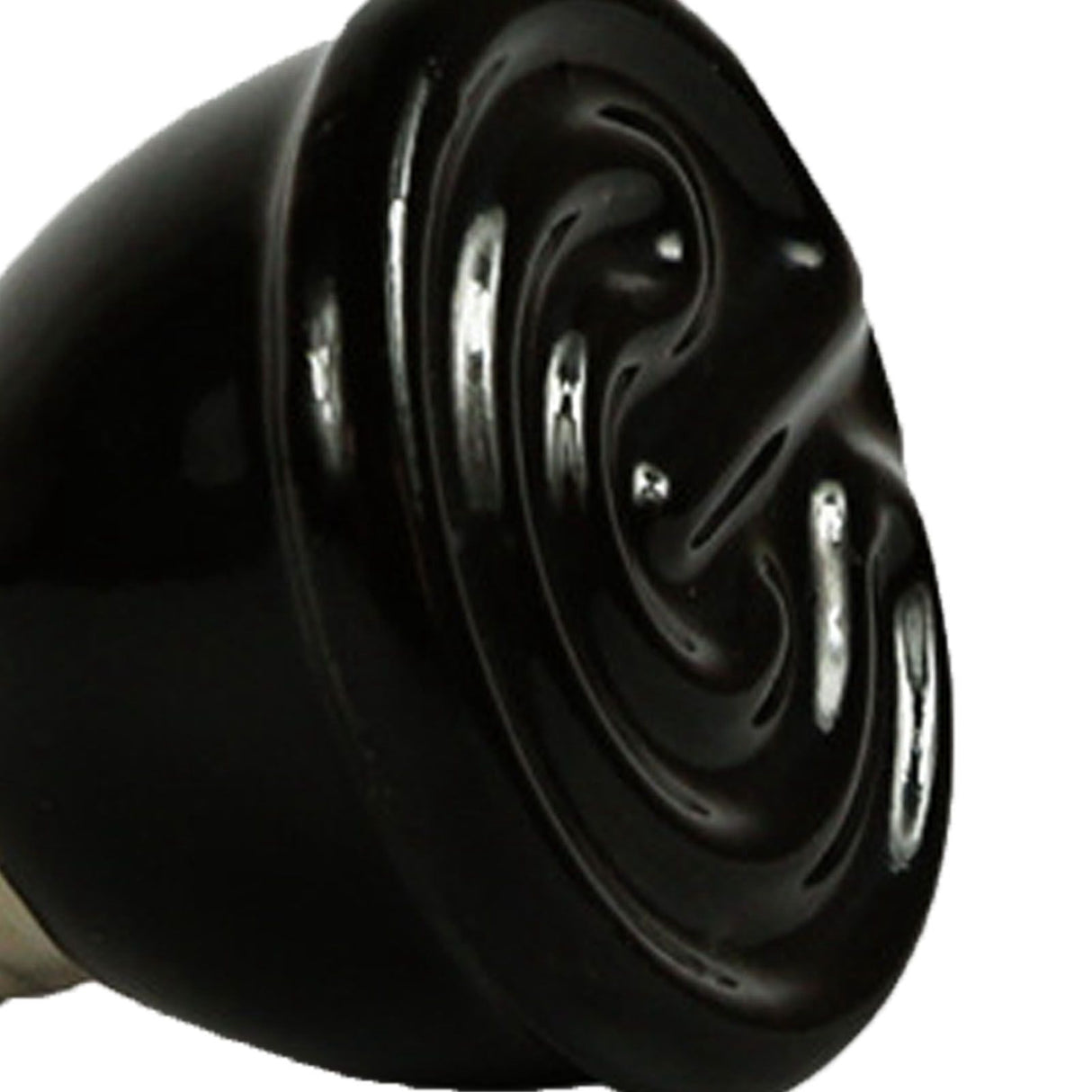 100W Ceramic Heating Lamp Non Luminous Pet Heating Light for Reptile Home 220V Black