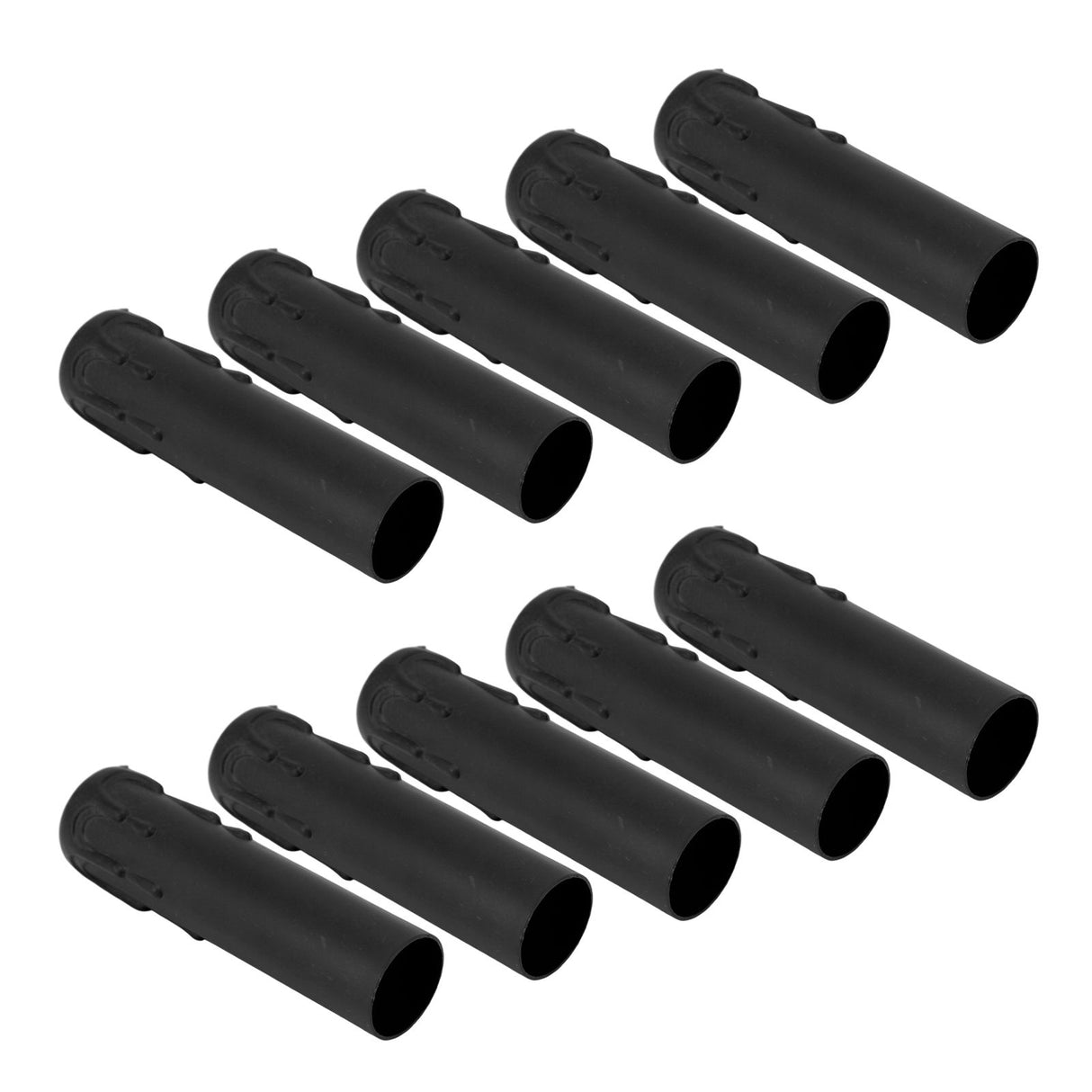 10pcs 4 Inch Candle Covers Sleeves Simulation Vintage Wax Drop Candle Socket Covers for Chandelier Black