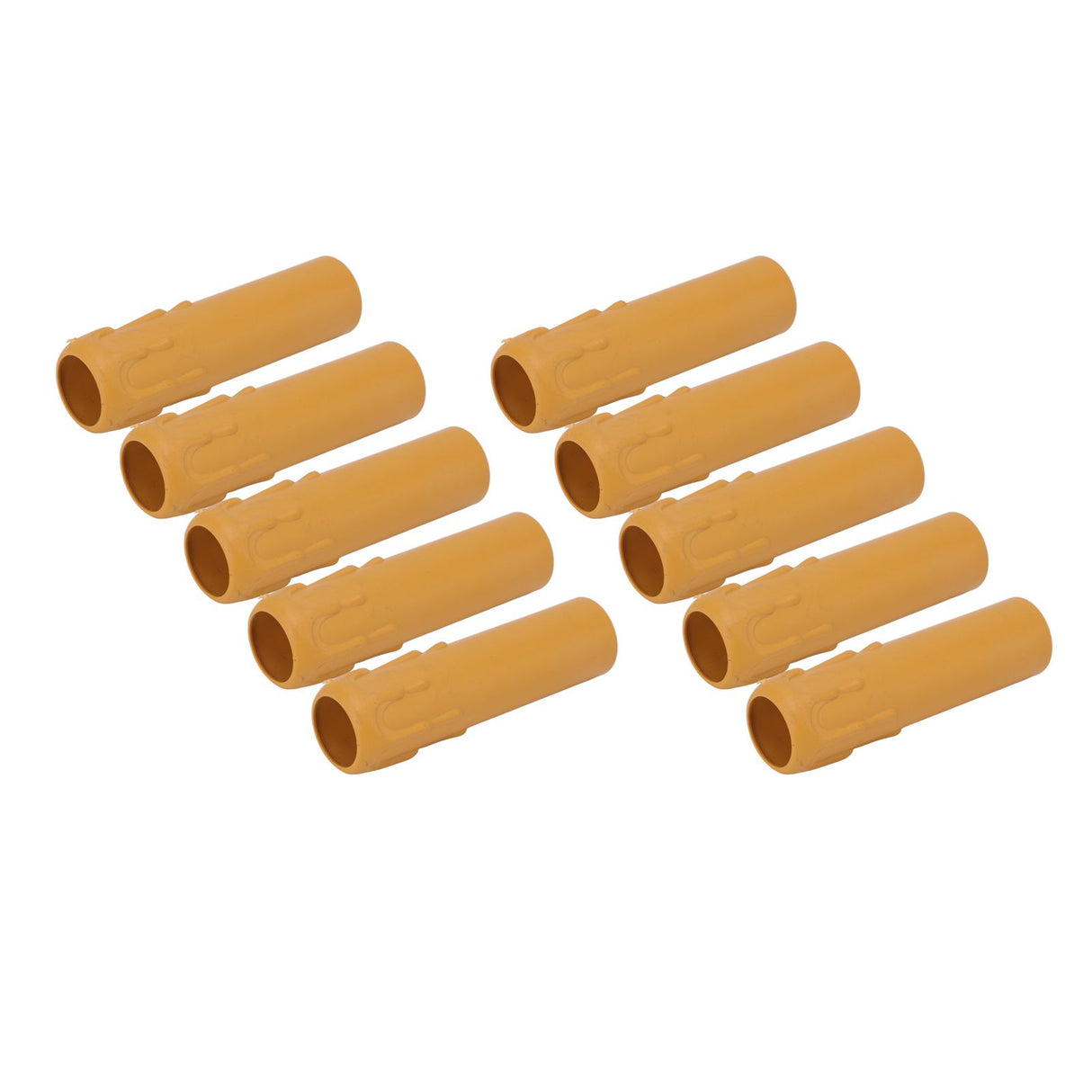10pcs 4 Inch Candle Covers Sleeves Simulation Vintage Wax Drop Candle Socket Covers for Chandelier Yellow