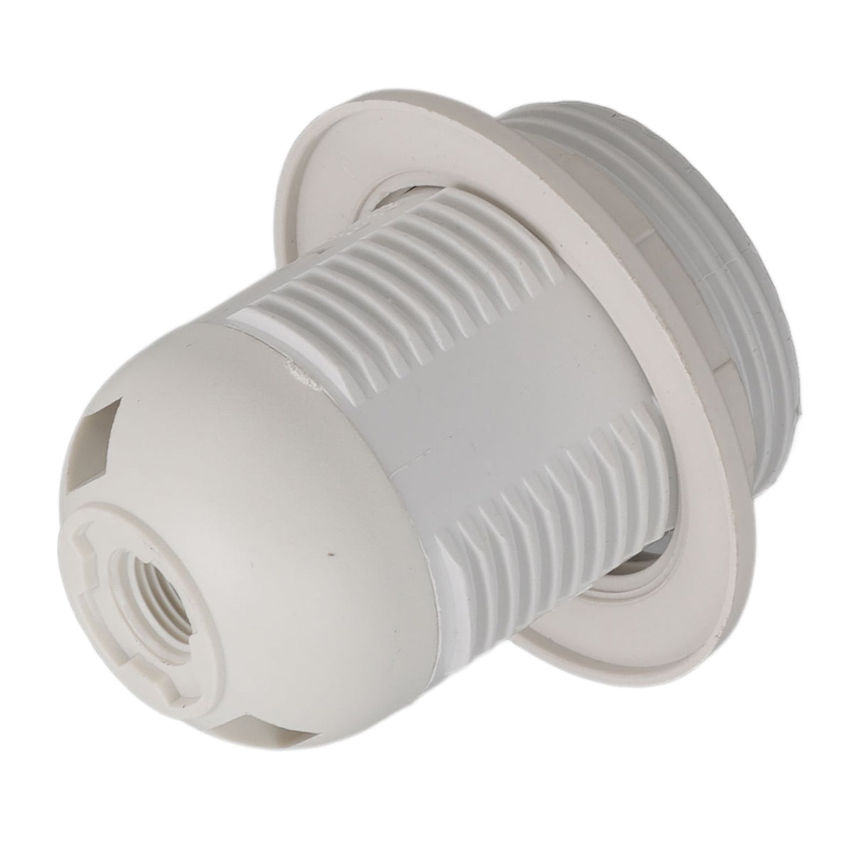 10Pcs E27 Light Base Socket Copper Core High Temperature Resistance E27 Light Holder Base with Lamp Sleeve for DIY White