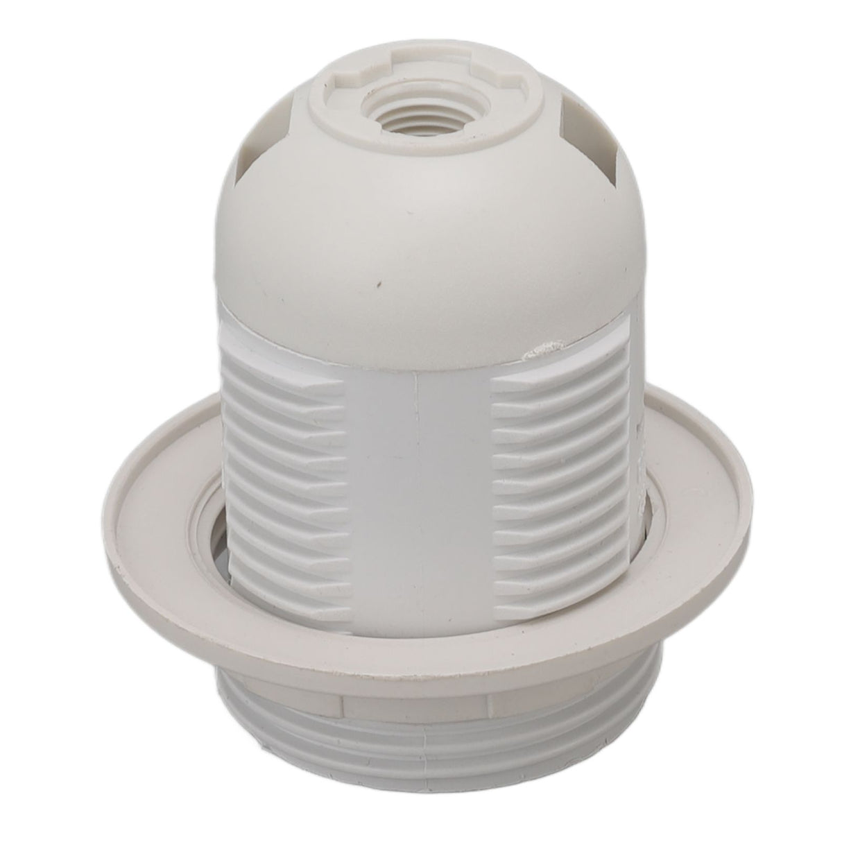 10Pcs E27 Light Base Socket Copper Core High Temperature Resistance E27 Light Holder Base with Lamp Sleeve for DIY White