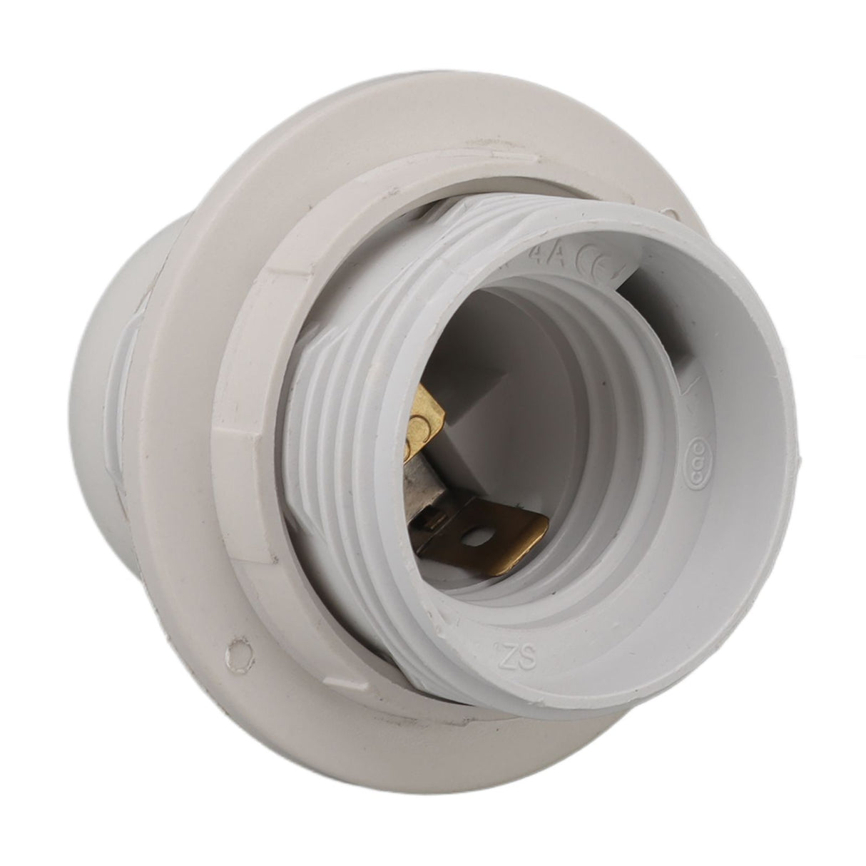 10Pcs E27 Light Base Socket Copper Core High Temperature Resistance E27 Light Holder Base with Lamp Sleeve for DIY White