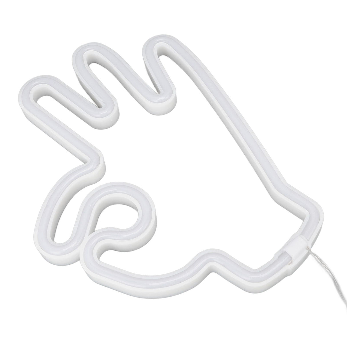 Hand Finger Neon Light OK Shaped LED Neon Sign Battery USB and Battery Powered Wall Decor Light for Home Bedroom