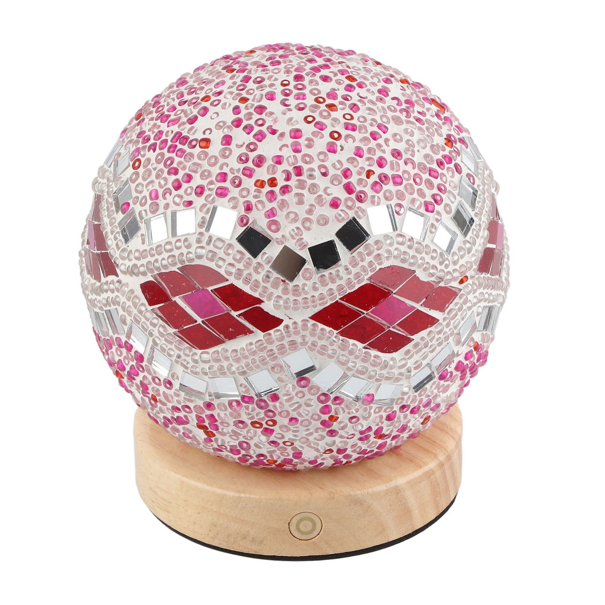 USB Charging Touch Tri Color Endless Dimming Baroque Nightlight Charging Table Lamp Decorative Glass Lamp