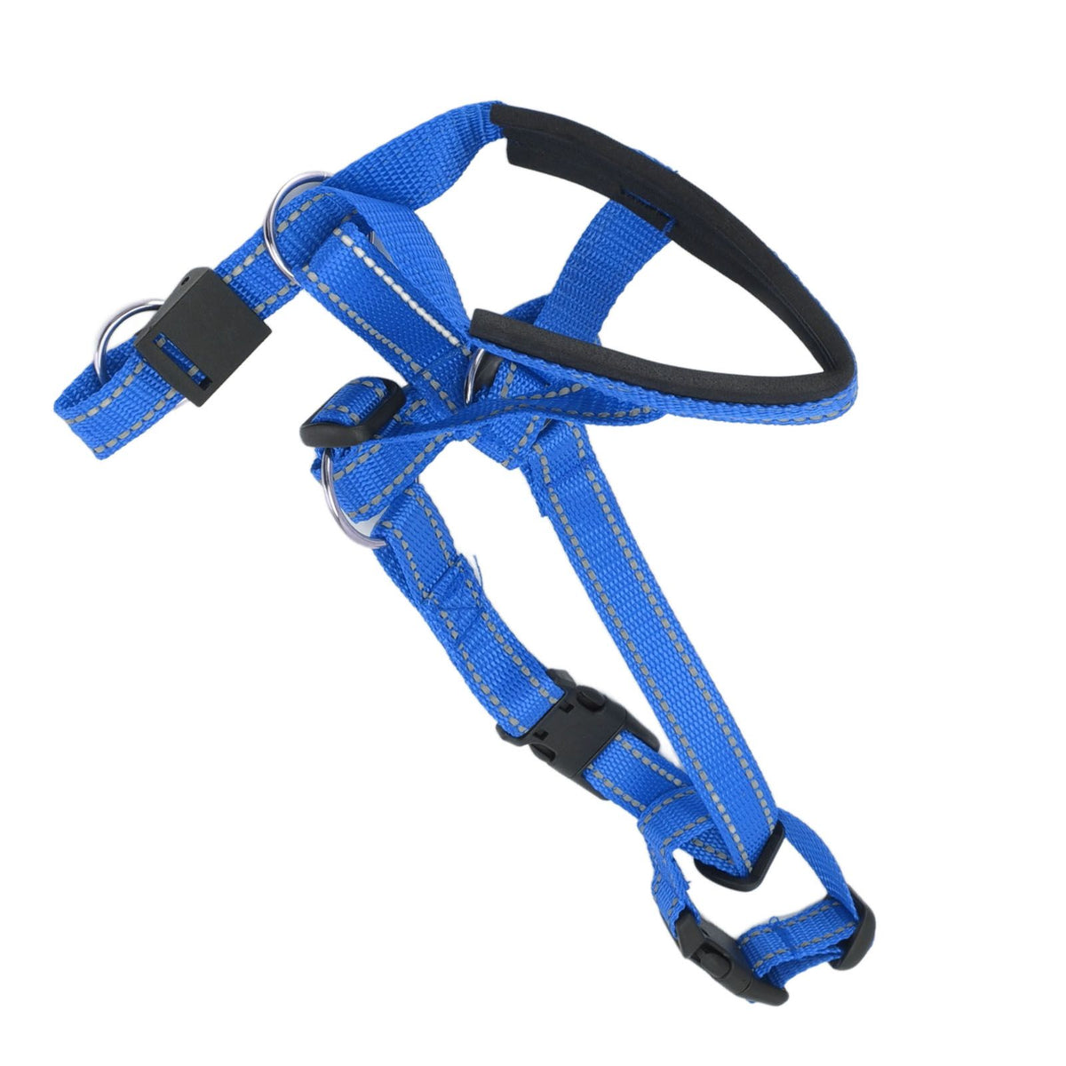 Dog Head Collar Breathable Dog Head Harness Dog Mouth Cover with Adjustable Strap for Outdoor Blue XL