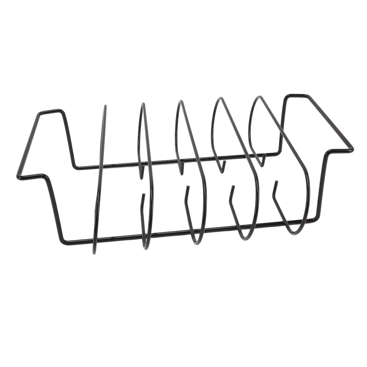 Rib Rack Iron Roasting Stand for Smoking and Grilling Holds Up to 4 Ribs for Outdoor BBQ Accessories