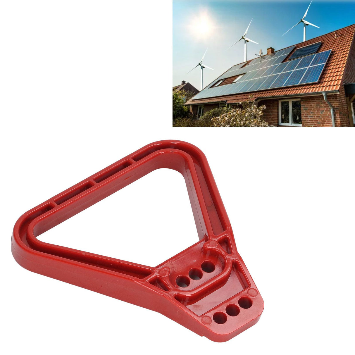 2PCS 350A Connector Handle Safe Battery Quick Connector Handle for Solar Panels Dual Battery System Refrigerator Red