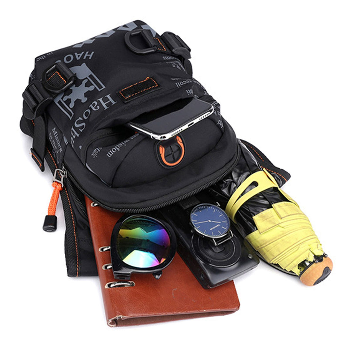 Motorcycle Leg Bag Portable Waterproof Nylon Waist Pack Outdoor Cycling Cross Chest Bag