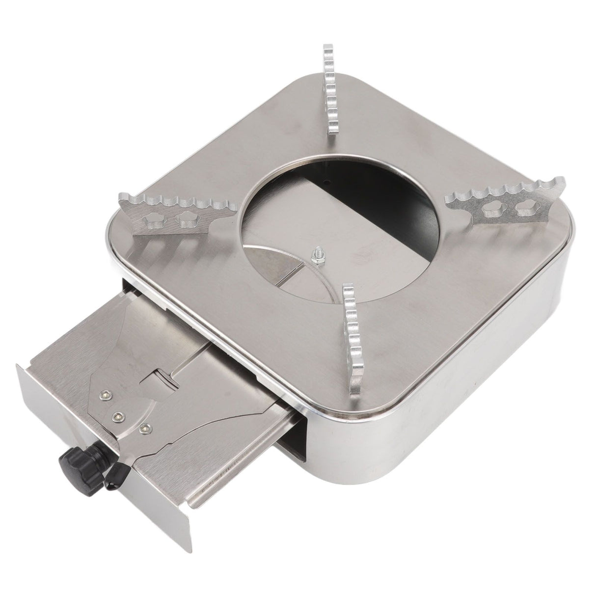 Alcohol Stove Stainless Steel Silver One Piece Design Drawer Structure Spirit Burner for Home Hiking