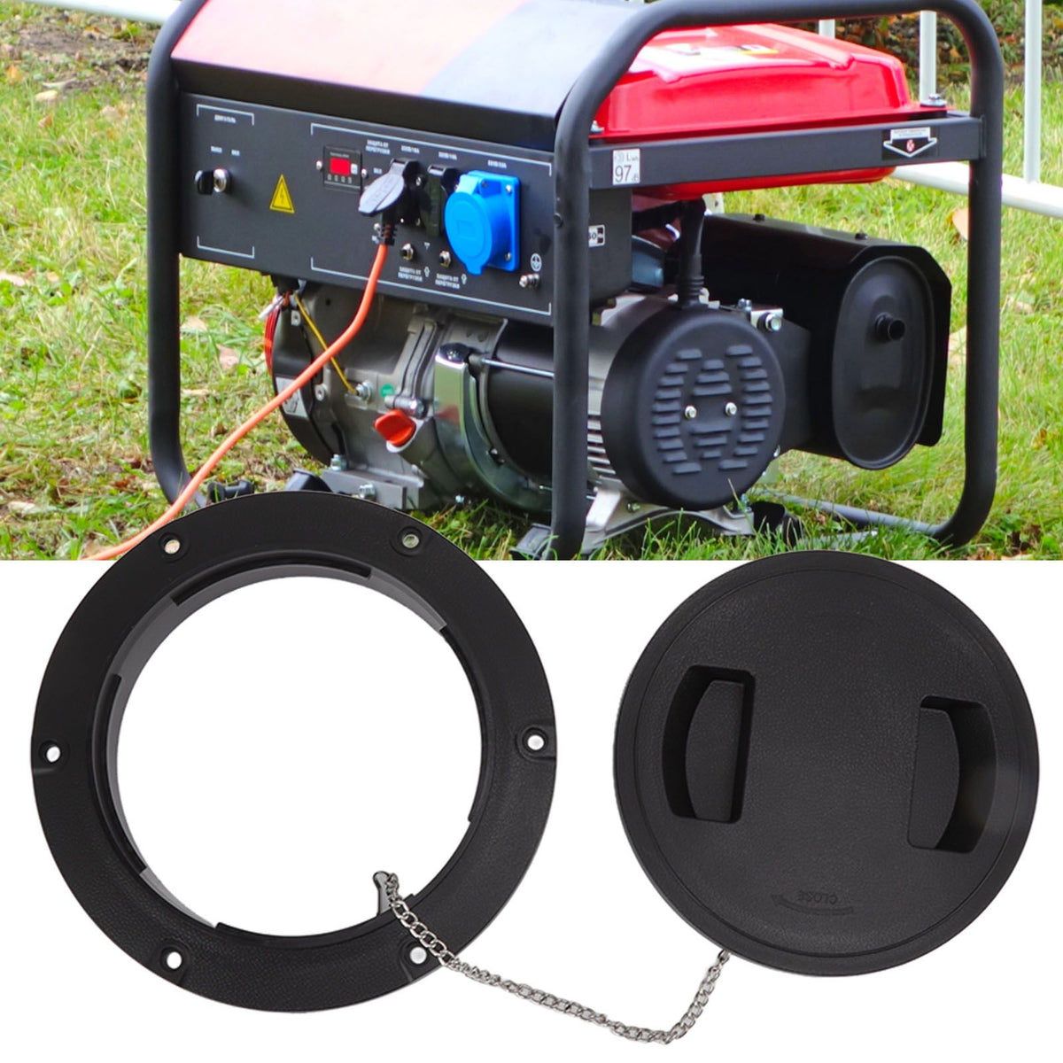 Diesel Generator Tank Cover Corrosion Resistance Anti Interference Plastic Lid Heat Dissipation Cap