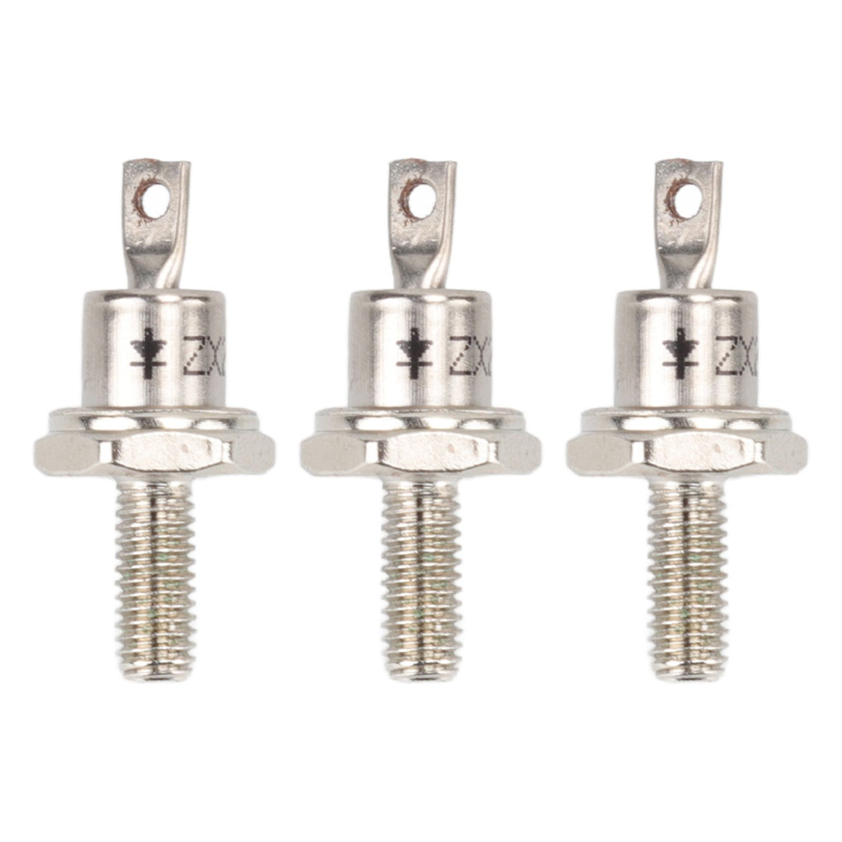 3PCS Rectifier Diode Spiral 25A Iron High Hardness Spiral Rectifier Module Replacement for Generator Cathode