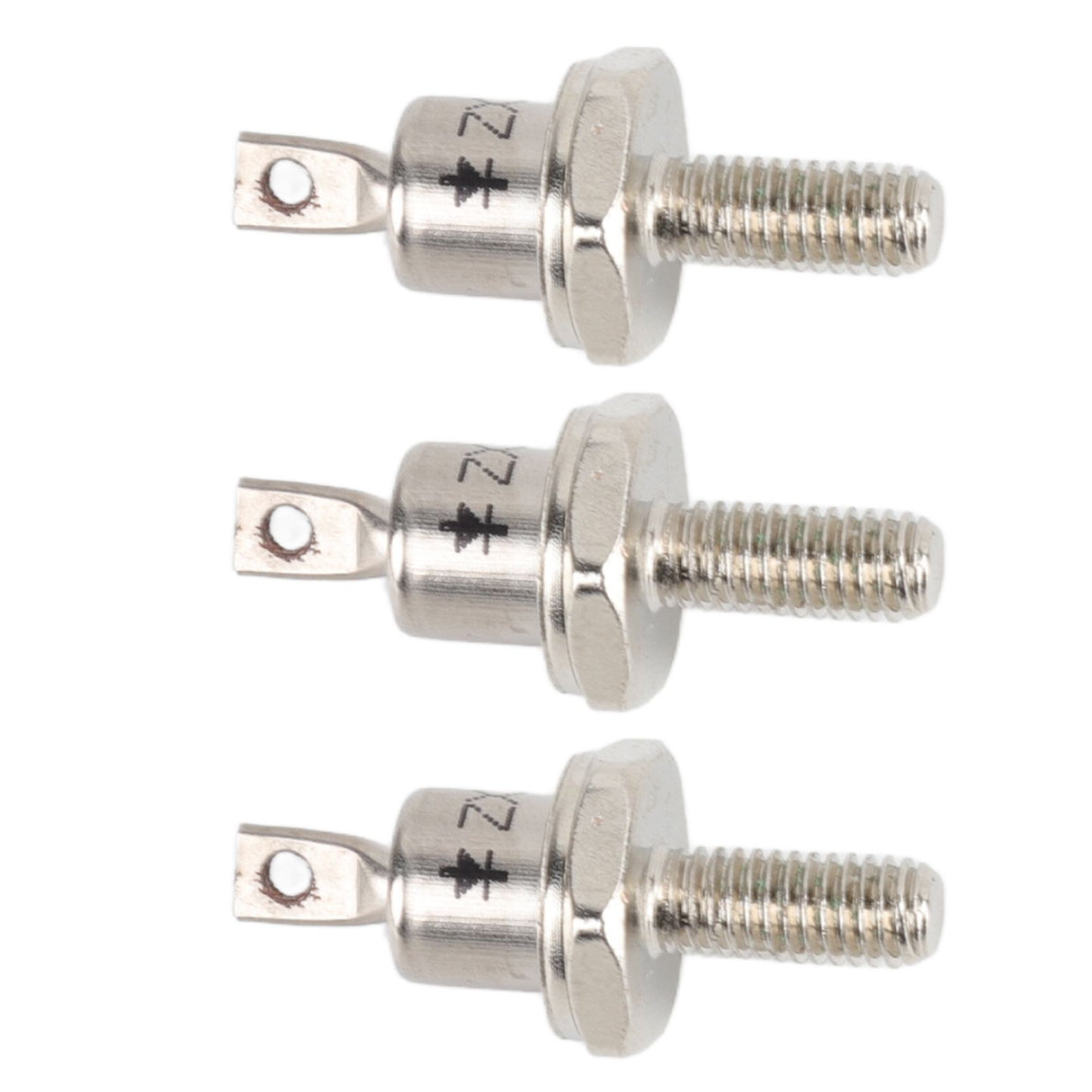 3PCS Rectifier Diode Spiral 25A Iron High Hardness Spiral Rectifier Module Replacement for Generator Cathode