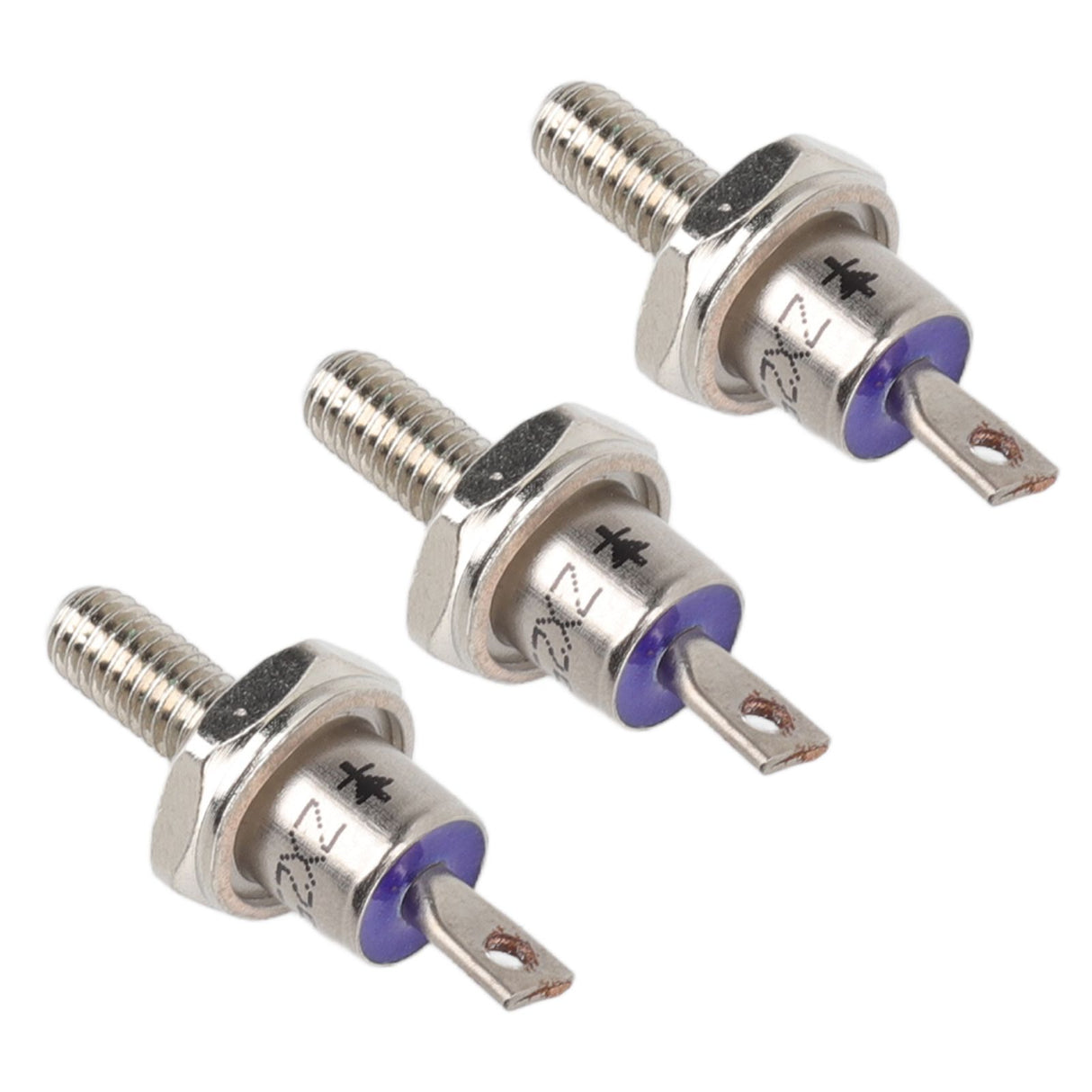 3PCS Rectifier Diode Spiral 25A Iron High Hardness Spiral Rectifier Module Replacement for Generator Cathode
