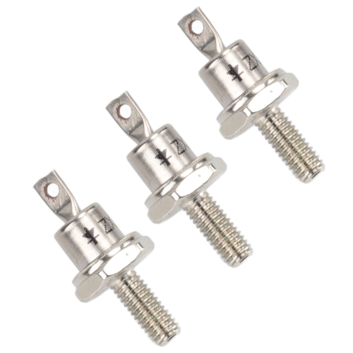 3PCS Rectifier Diode Spiral 25A Iron High Hardness Spiral Rectifier Module Replacement for Generator Cathode