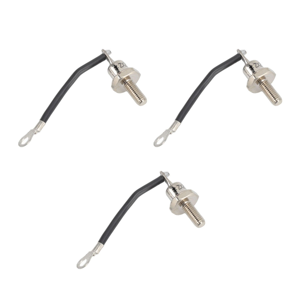 3PCS 25A ZX25 12 Diesel Generator Diode Small Portable Rectifier Diode Replacement Accessories Parts Negative Black Line