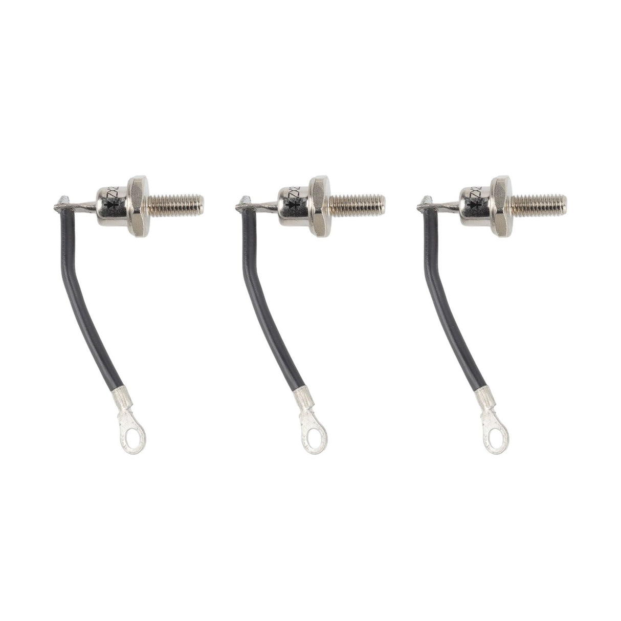 3PCS 25A ZX25 12 Diesel Generator Diode Small Portable Rectifier Diode Replacement Accessories Parts Negative Black Line