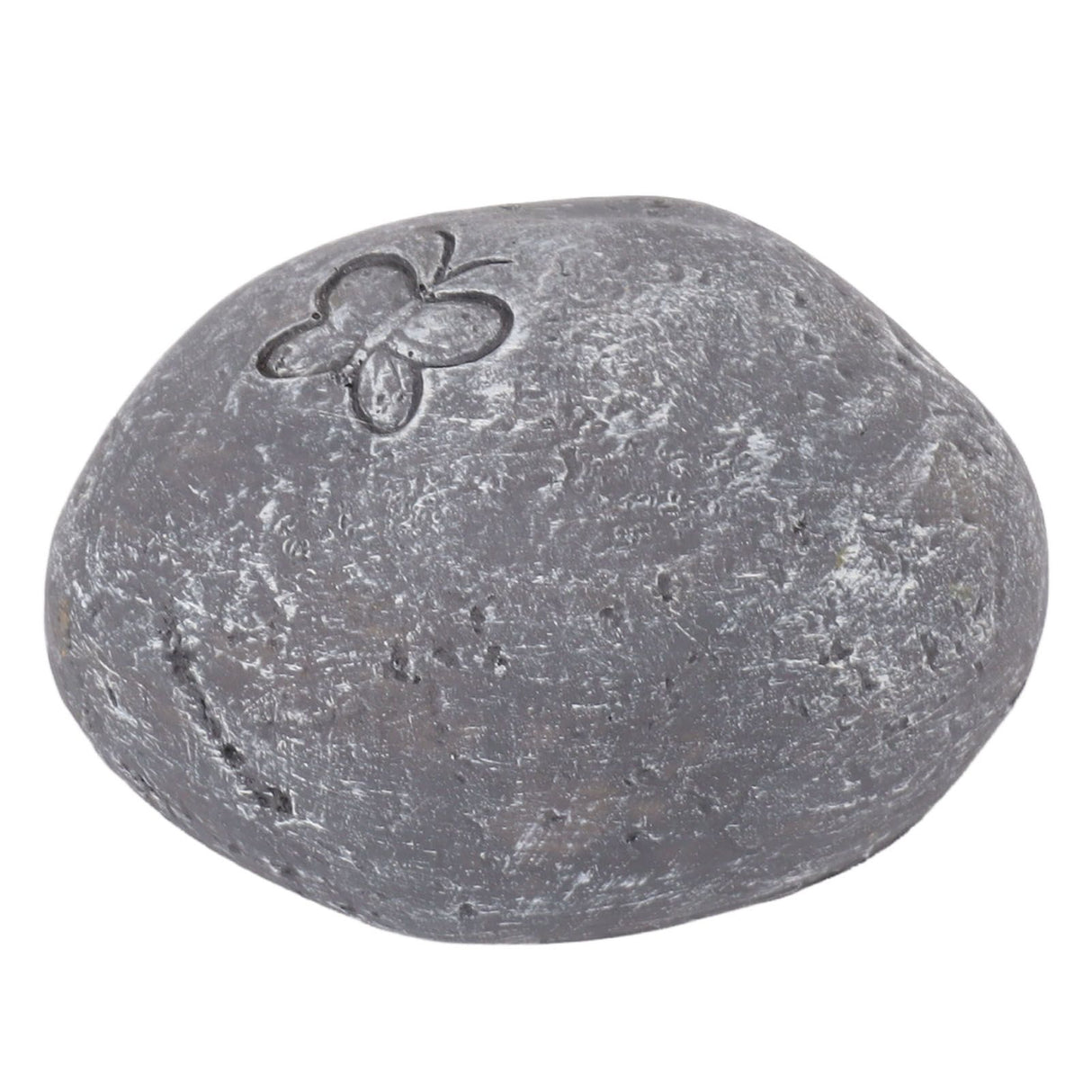 Pet Memorial Garden Stone DIY Butterfly Print Pet Cat Dog Grave Marker Resin Pet Memorial Gift Stone Grey