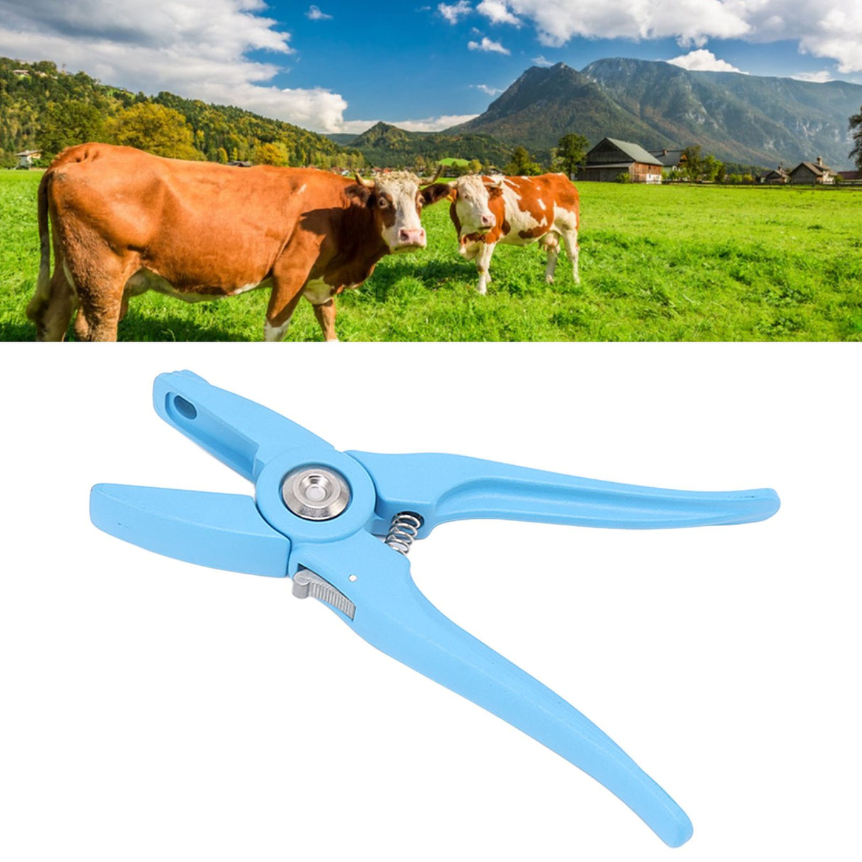 Ear Tag Applicator Universal Metal Animal Ear Tag Plier for Cow Sheep Goat Pig Cattle Farm Animals