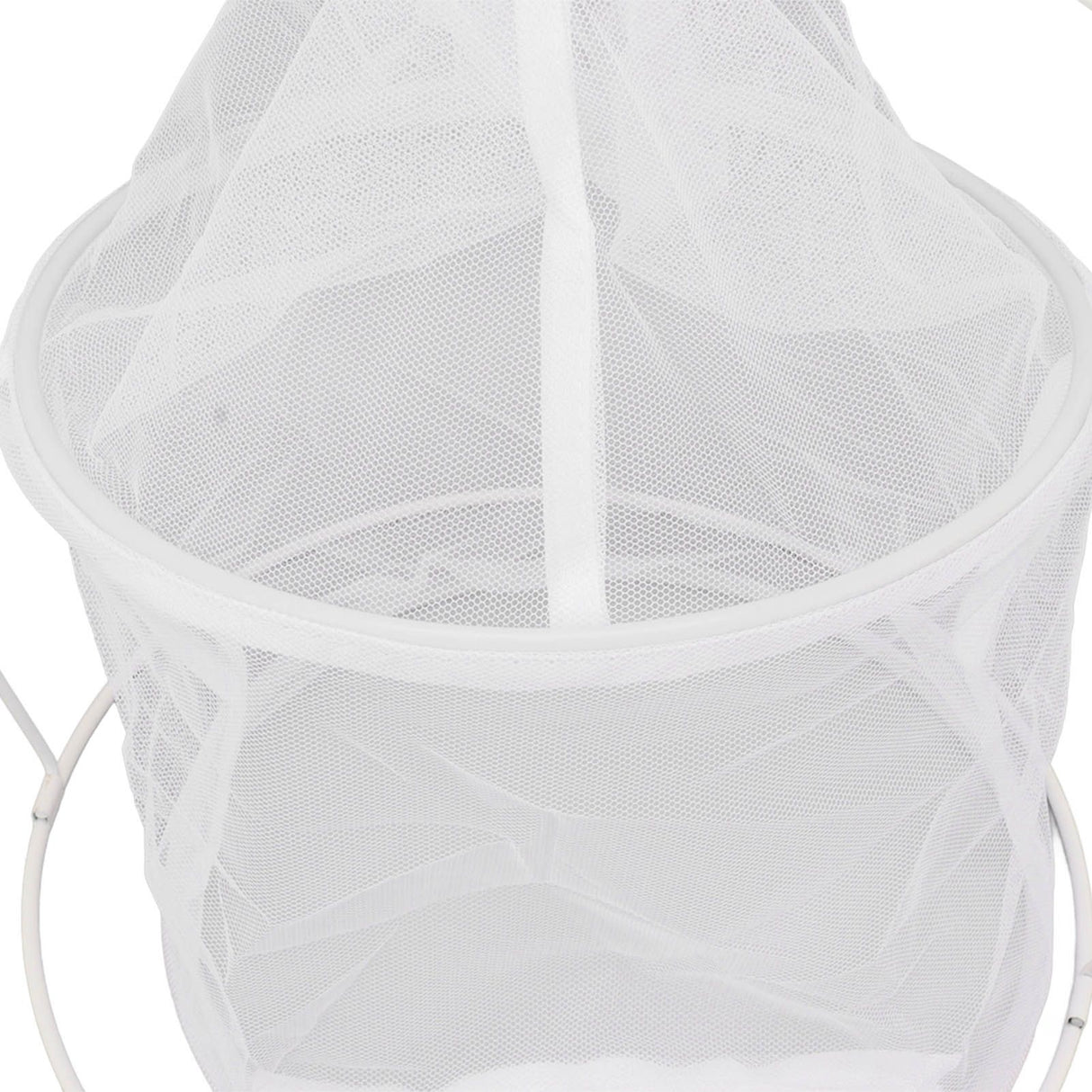 Cylindrical Iron Frame Hanging Cage Butterfly Habitat Cage Ornamental Outdoor Mesh Plant Cage