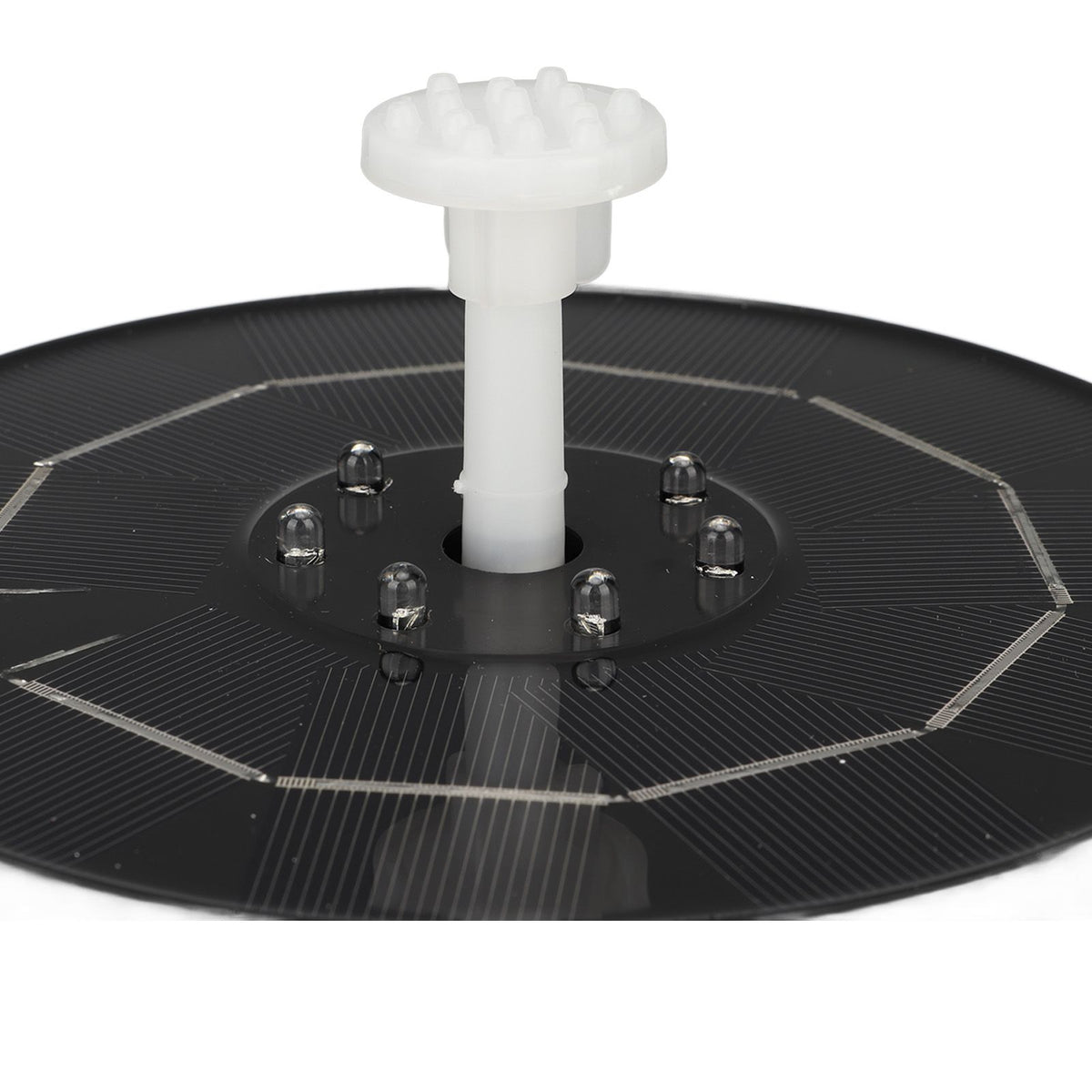 Solar Powered Bird Bath Fountain 3.5W RGB LED Solar Fountain Pump with Colorful LED Lights for Garden Small Pond Outdoor Swimming Pool Fish Tank