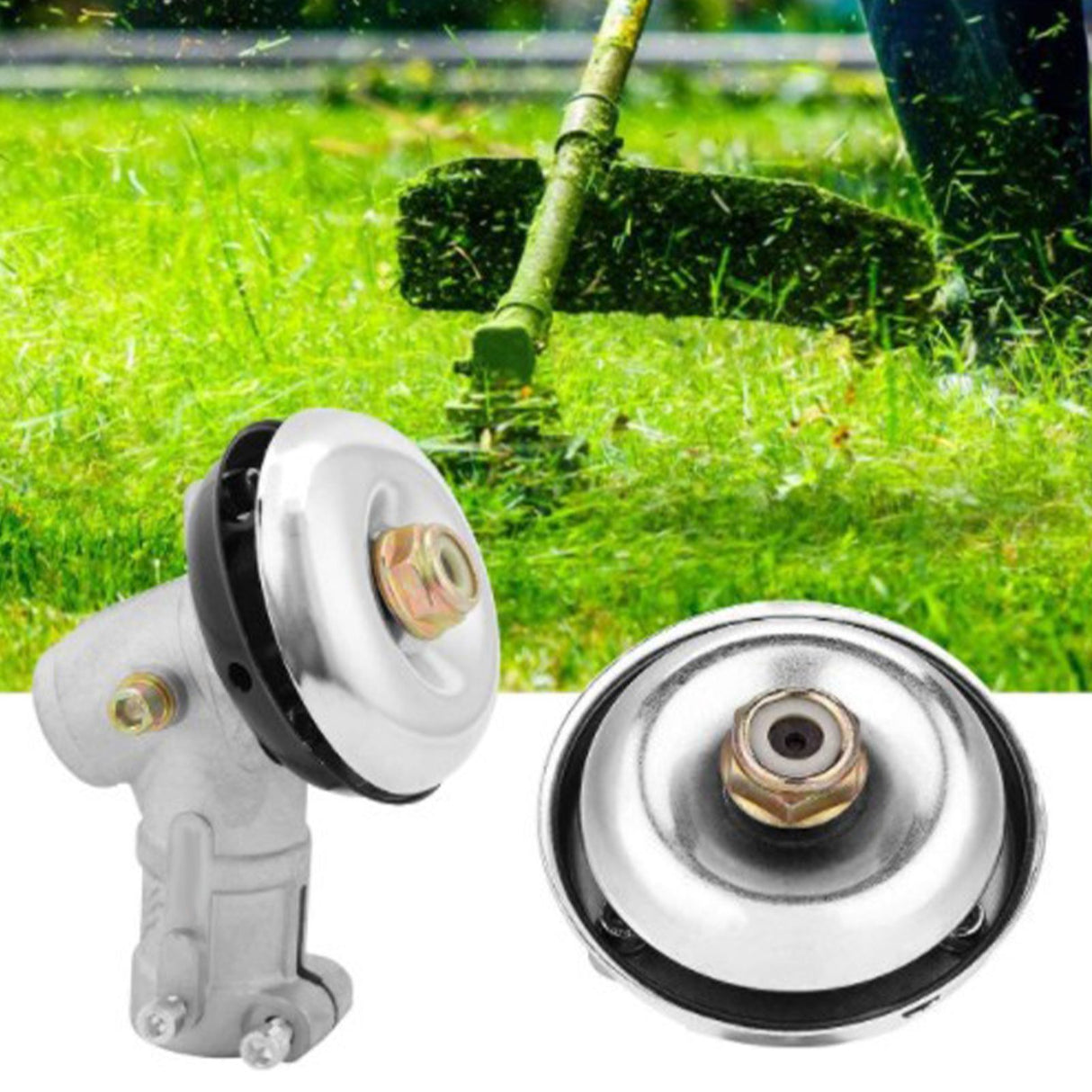 Universal Trimmer Head Aluminum Alloy Stable Incisive 9T Lawn Mower Trimmer Head
