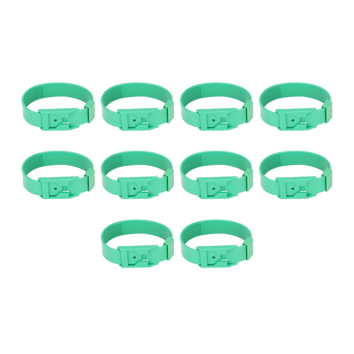 10Pcs Goat Collar Sheep Identification Bands Livestock Marking Ring Farming Equipment 36cm Green