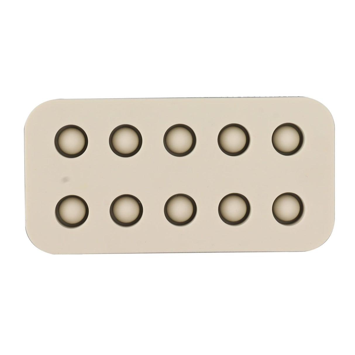 Wax Queen Grafting Cups Silicone Mold Beekeeping Beeswax Queen Cell Cups Making Mold 2 Rows 96x48x14mm