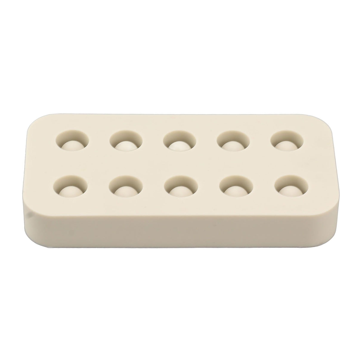Wax Queen Grafting Cups Silicone Mold Beekeeping Beeswax Queen Cell Cups Making Mold 2 Rows 96x48x14mm