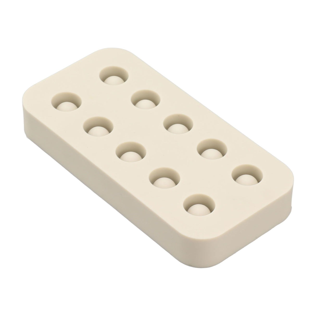 Wax Queen Grafting Cups Silicone Mold Beekeeping Beeswax Queen Cell Cups Making Mold 2 Rows 96x48x14mm
