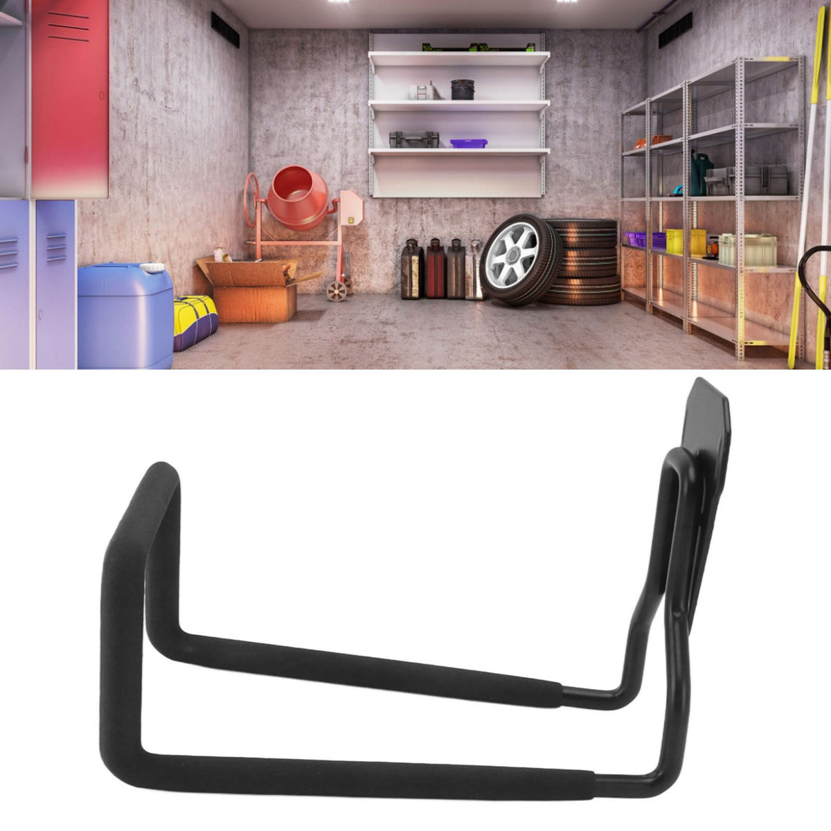 Water Hose Holder Universal Heavy Duty Rust Resistant Metal Garage Wall Hooks for Outdoor Garden Garage