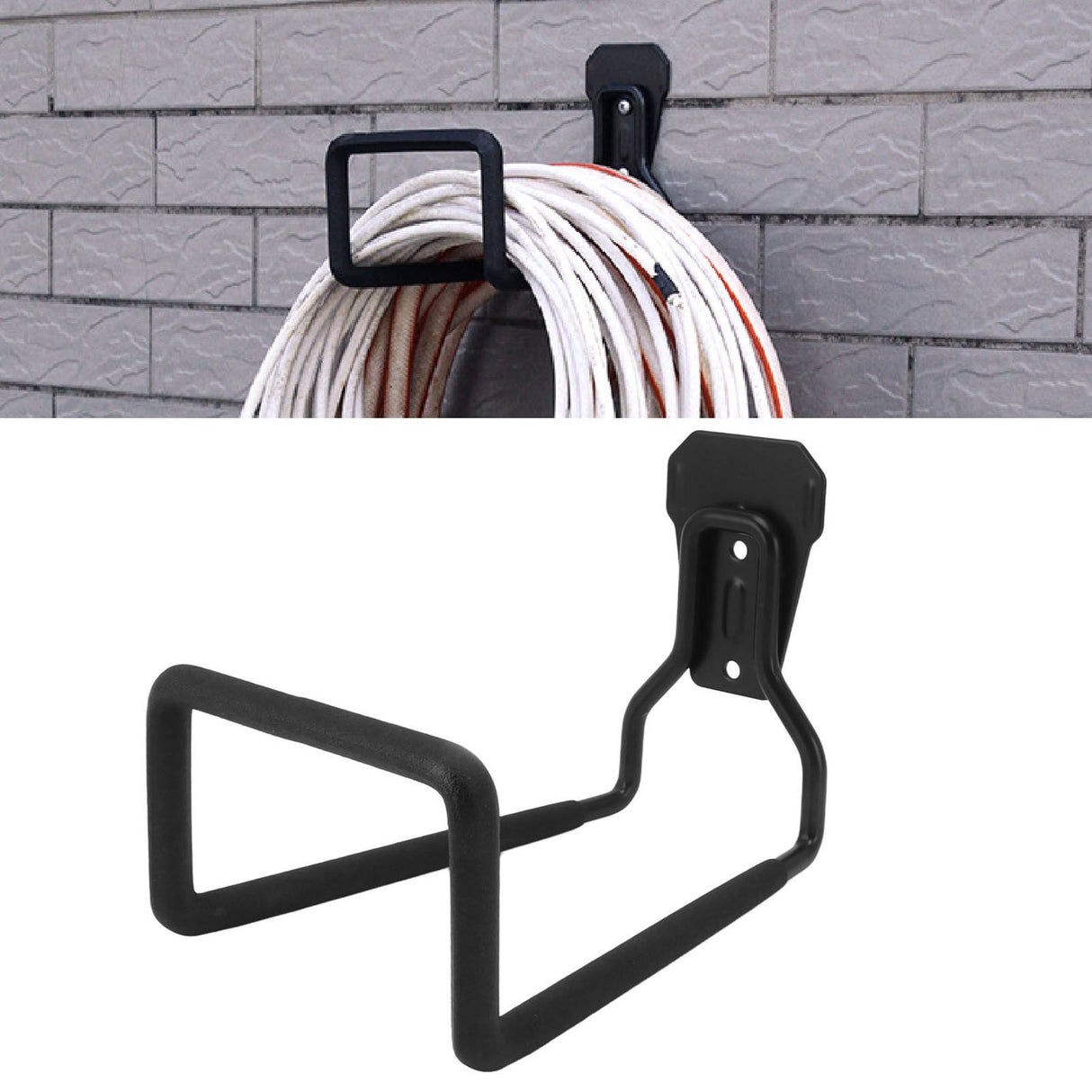 Water Hose Holder Universal Heavy Duty Rust Resistant Metal Garage Wall Hooks for Outdoor Garden Garage