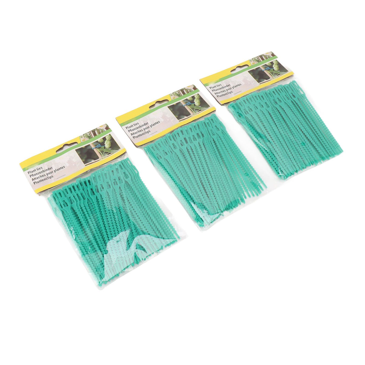 300Pcs Green Zip Garden Soft Tie 13cm Length Reusable Support Soft Wire Vine Zip Garden Tie Set
