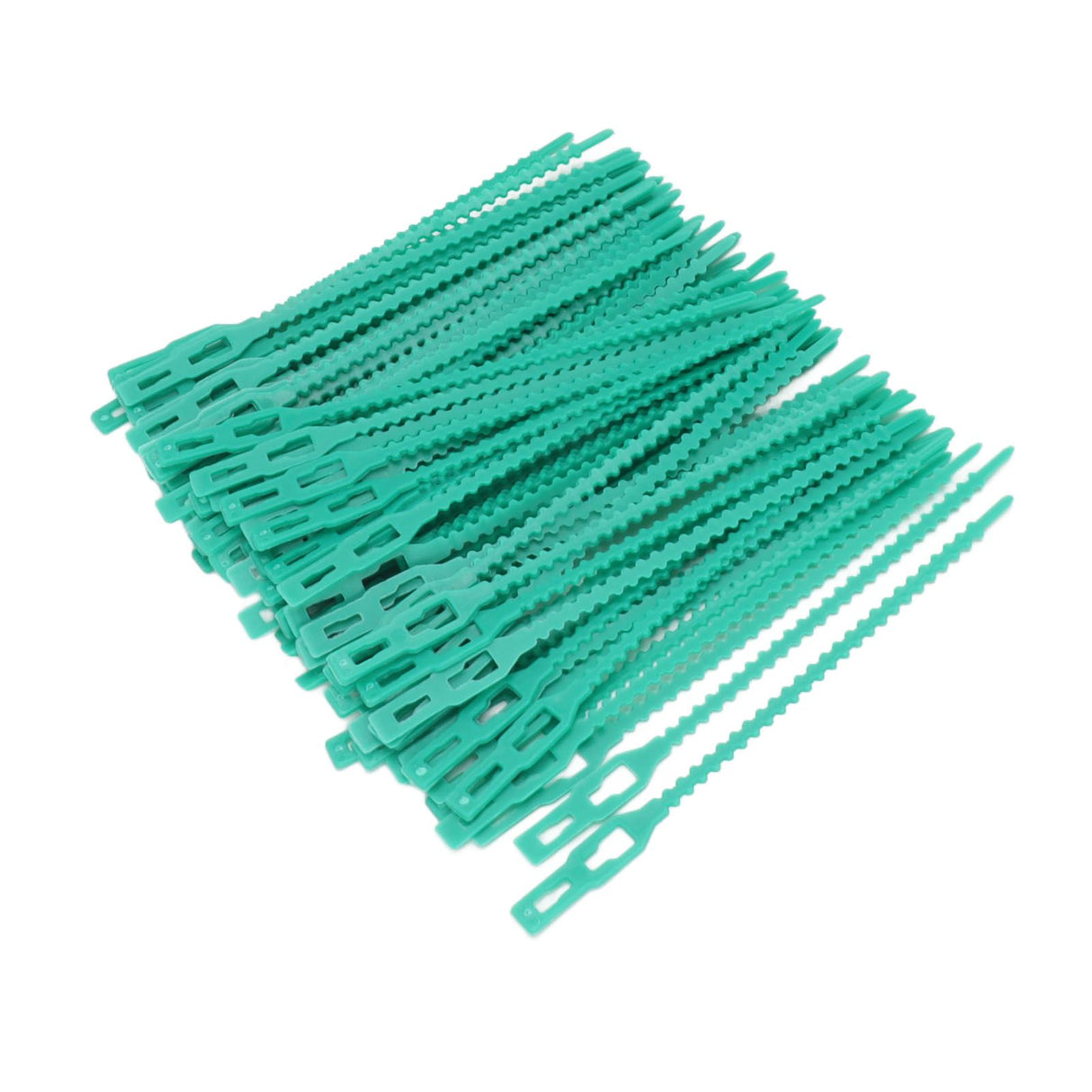 300Pcs Green Zip Garden Soft Tie 13cm Length Reusable Support Soft Wire Vine Zip Garden Tie Set