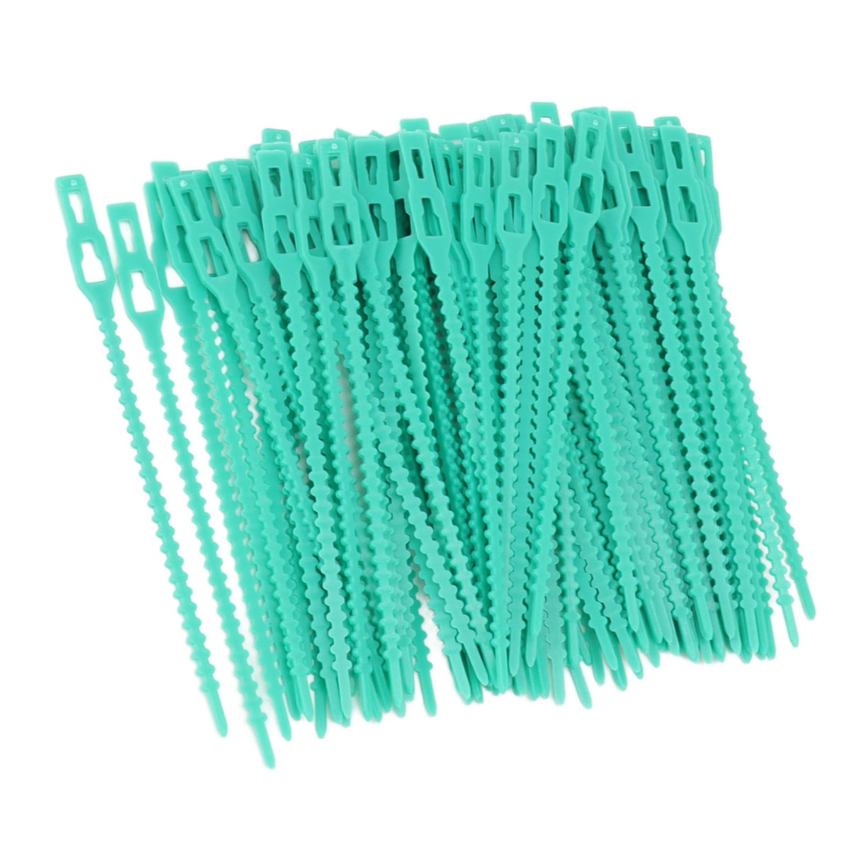 300Pcs Green Zip Garden Soft Tie 13cm Length Reusable Support Soft Wire Vine Zip Garden Tie Set