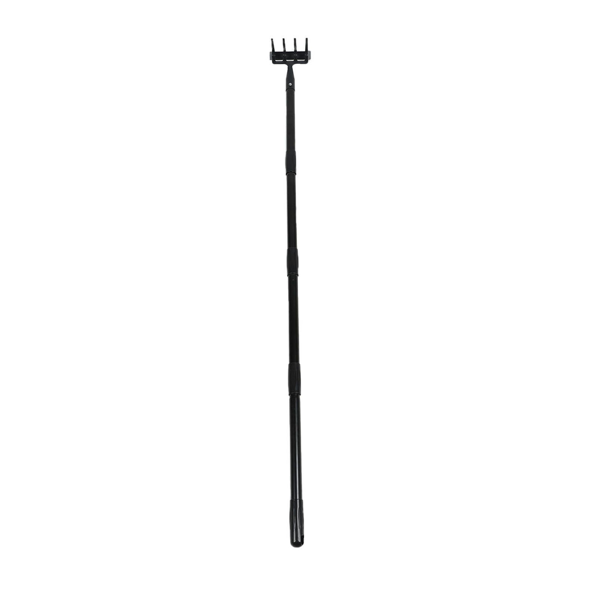 Weeding Rake Adjustable Length Stainless Steel Ergonomic Handle Hand Rake Garden Tool for Cultivating Loosening 4 Sections