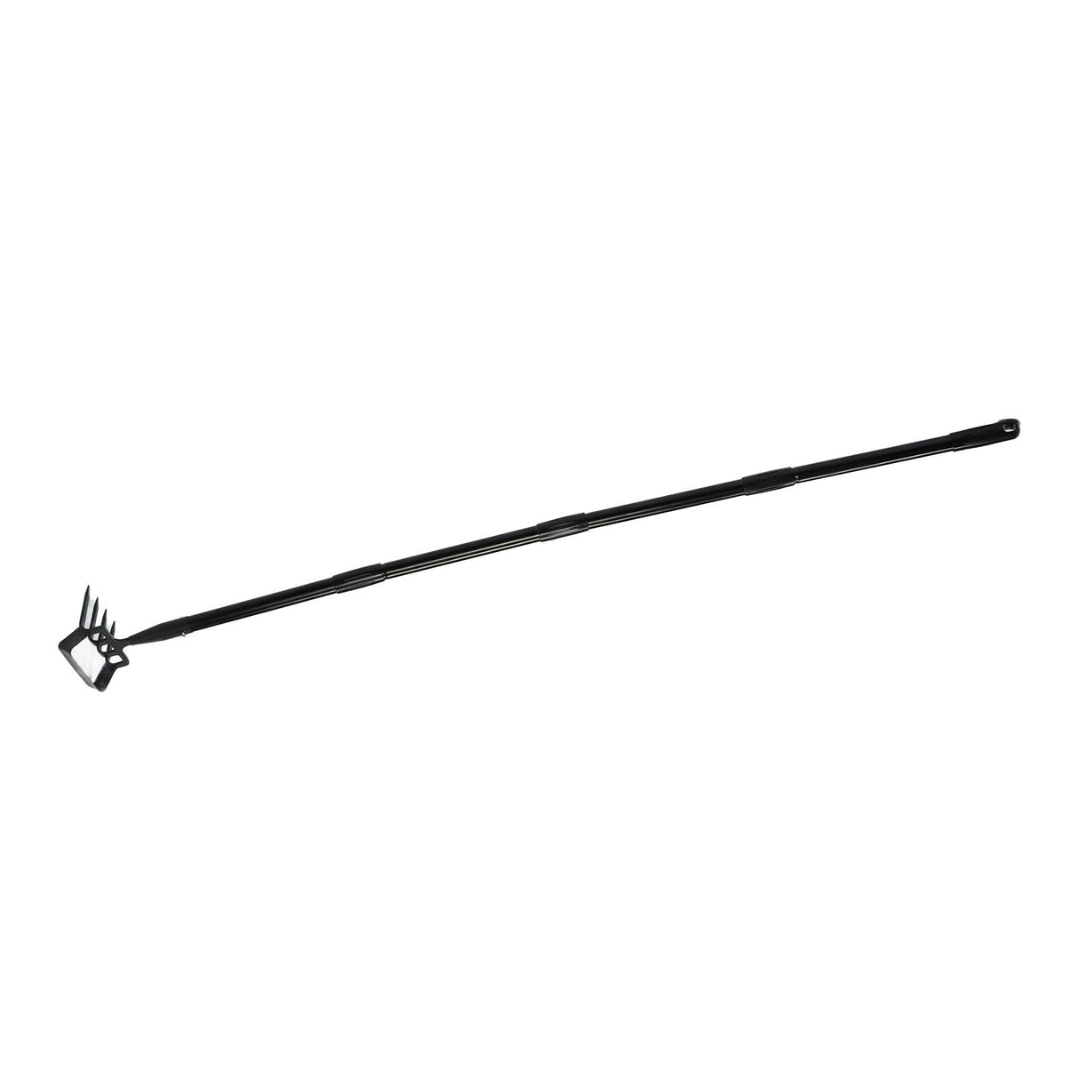 Weeding Rake Adjustable Length Stainless Steel Ergonomic Handle Hand Rake Garden Tool for Cultivating Loosening 4 Sections