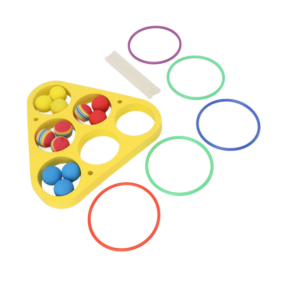 Ring Throw Pool Game Toy EVA Floating Foam with Balls for Kids Adults Water Sports Outdoor Party