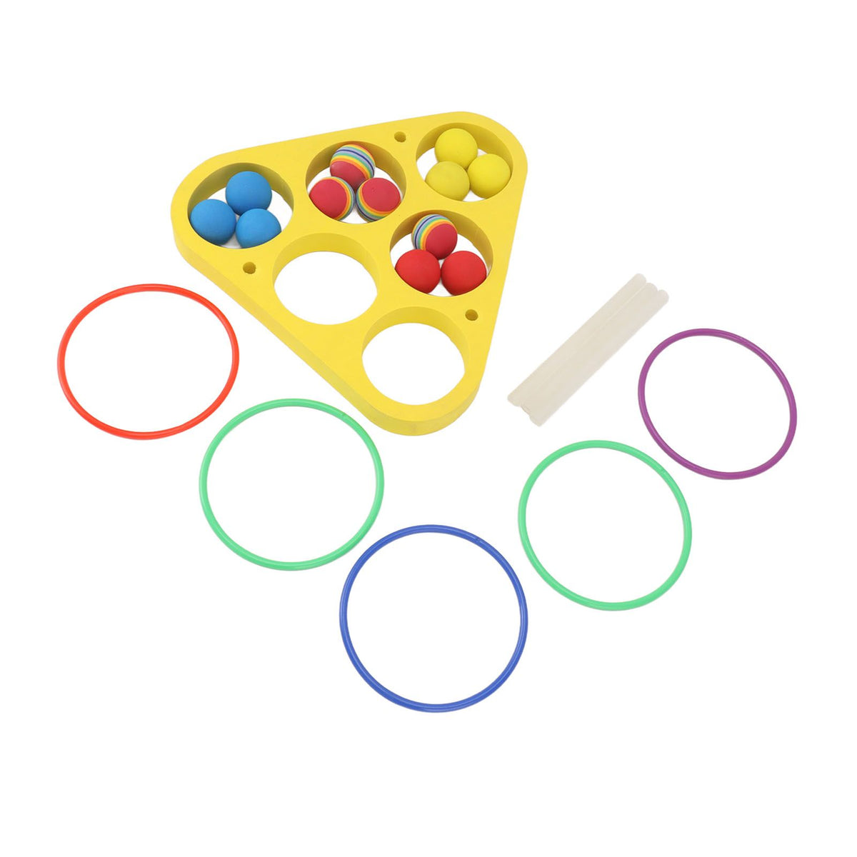 Ring Throw Pool Game Toy EVA Floating Foam with Balls for Kids Adults Water Sports Outdoor Party