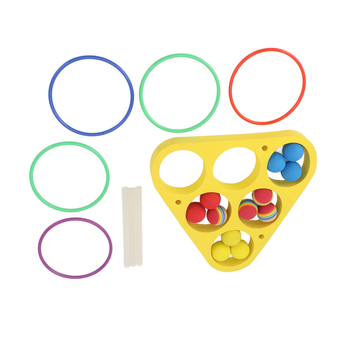 Ring Throw Pool Game Toy EVA Floating Foam with Balls for Kids Adults Water Sports Outdoor Party