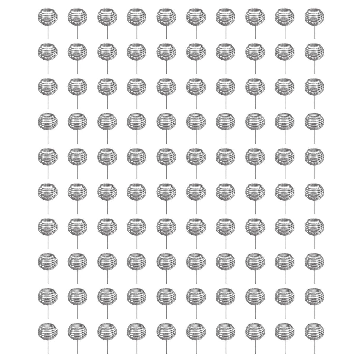 100pcs Fertilizer Mesh Basket Stainless Steel Garden Nutrition Cups Small Size Bonsai Fertilization Basket for Garden Yard Home