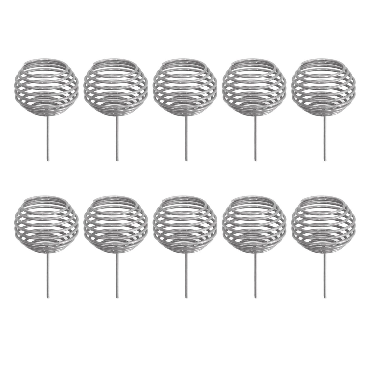 100pcs Fertilizer Mesh Basket Stainless Steel Garden Nutrition Cups Small Size Bonsai Fertilization Basket for Garden Yard Home