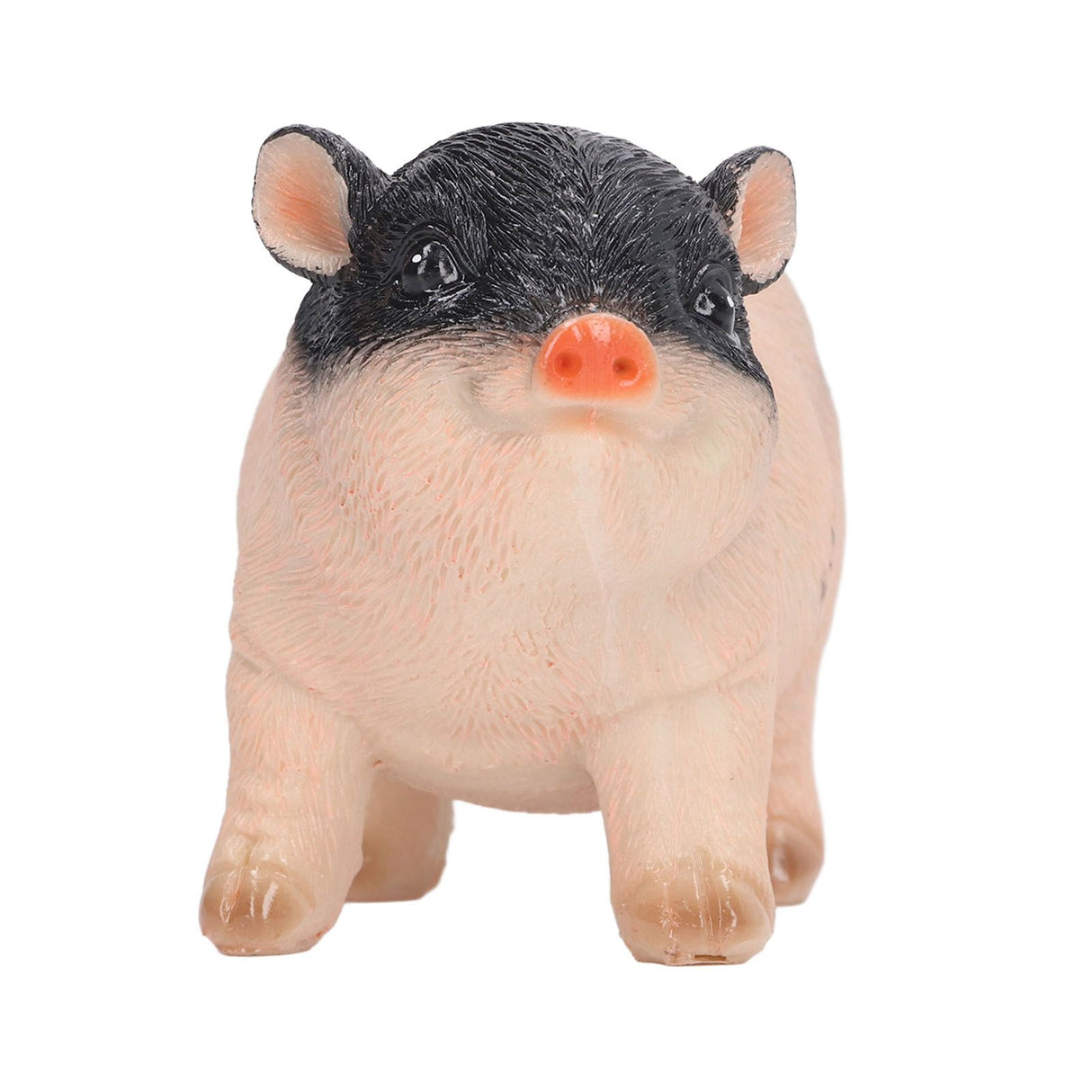 Cute Pig Garden Statue Resin Animals Figurine Outdoor Sculpture Resin Lawn Ornament Mini Pink Black