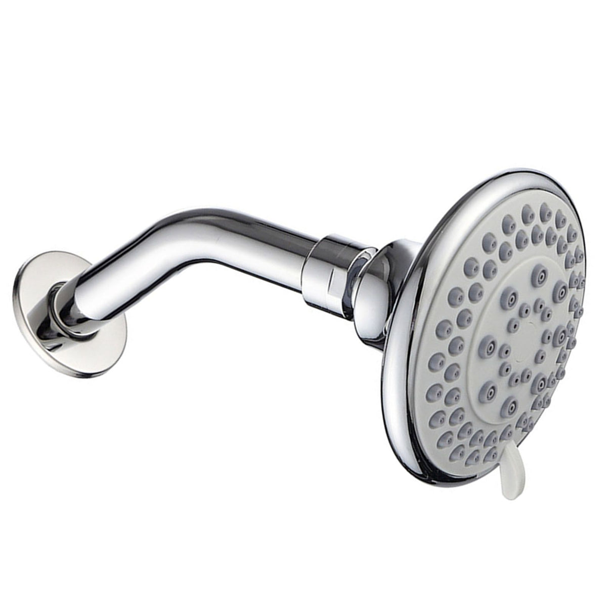 4 Inch Shower Head Plastic Round Wall Mounted Rain Showerhead for Bathroom Shower Accessories