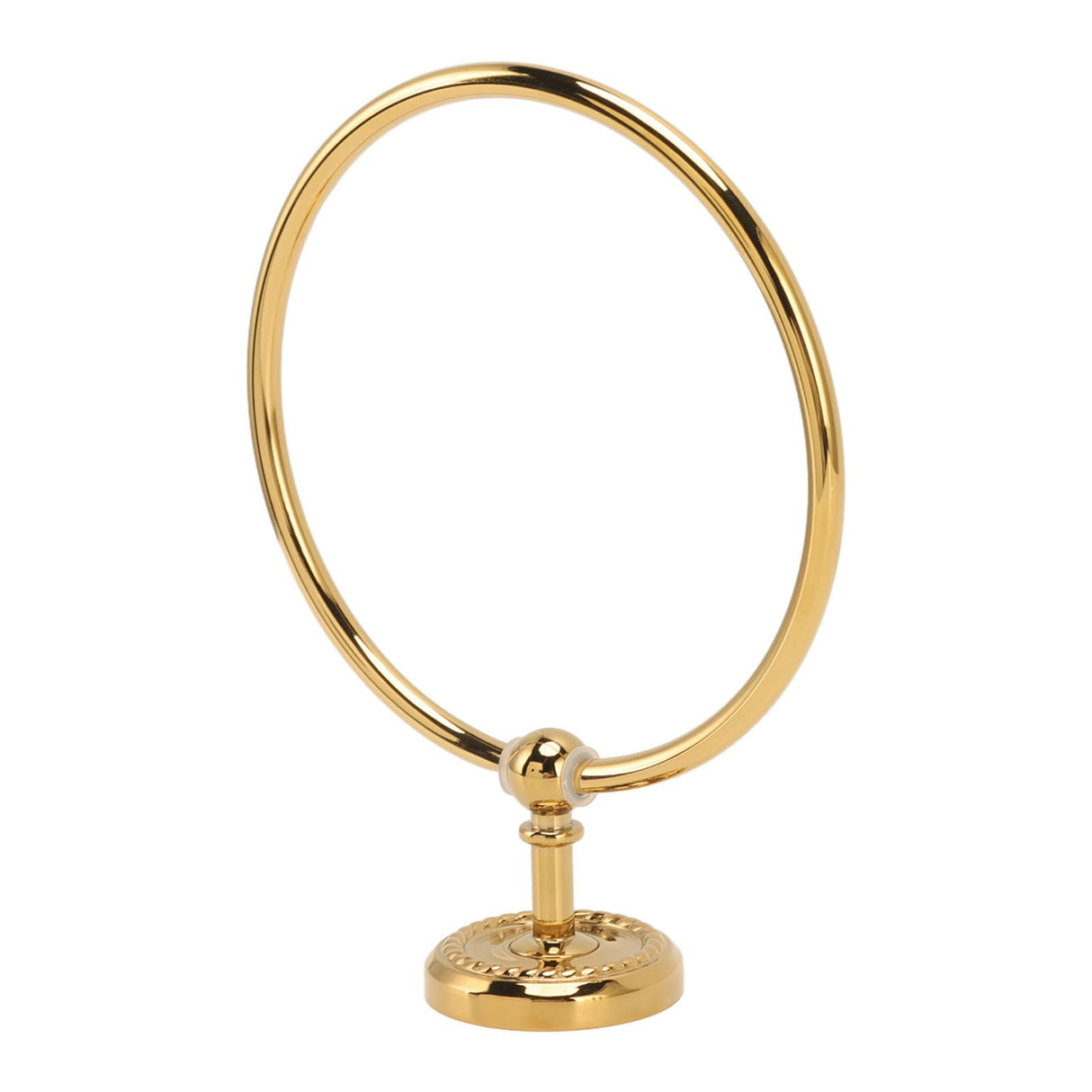 Towel Ring Golden Wall Mounted Glossy Hand Feel Decorative Copper Stainless Steel Bathroom Towel Ring
