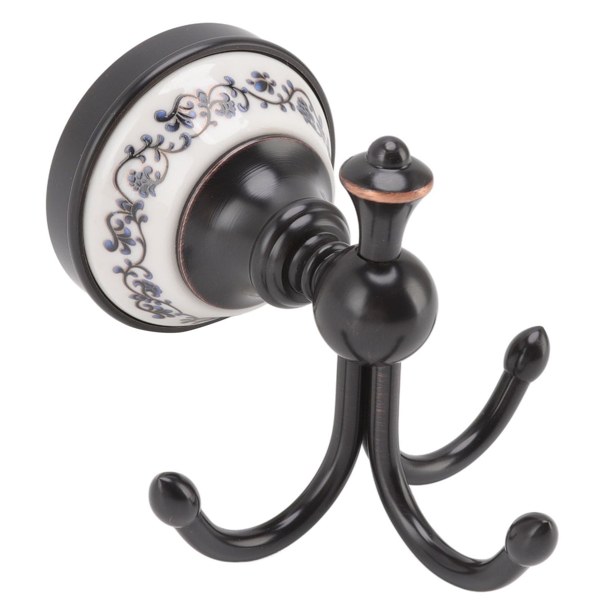 Wall Mounted Coat Hook 3 Prong Retro Look Corrosion Resistance Hanging Towel Hook for Bathroom Bedroom