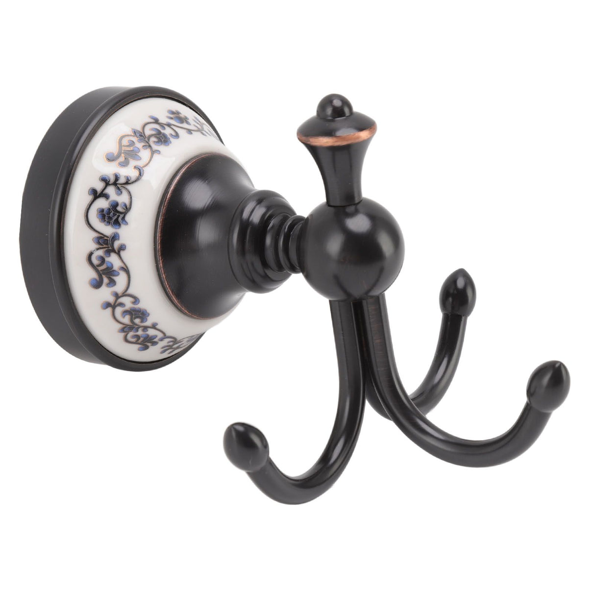 Wall Mounted Coat Hook 3 Prong Retro Look Corrosion Resistance Hanging Towel Hook for Bathroom Bedroom